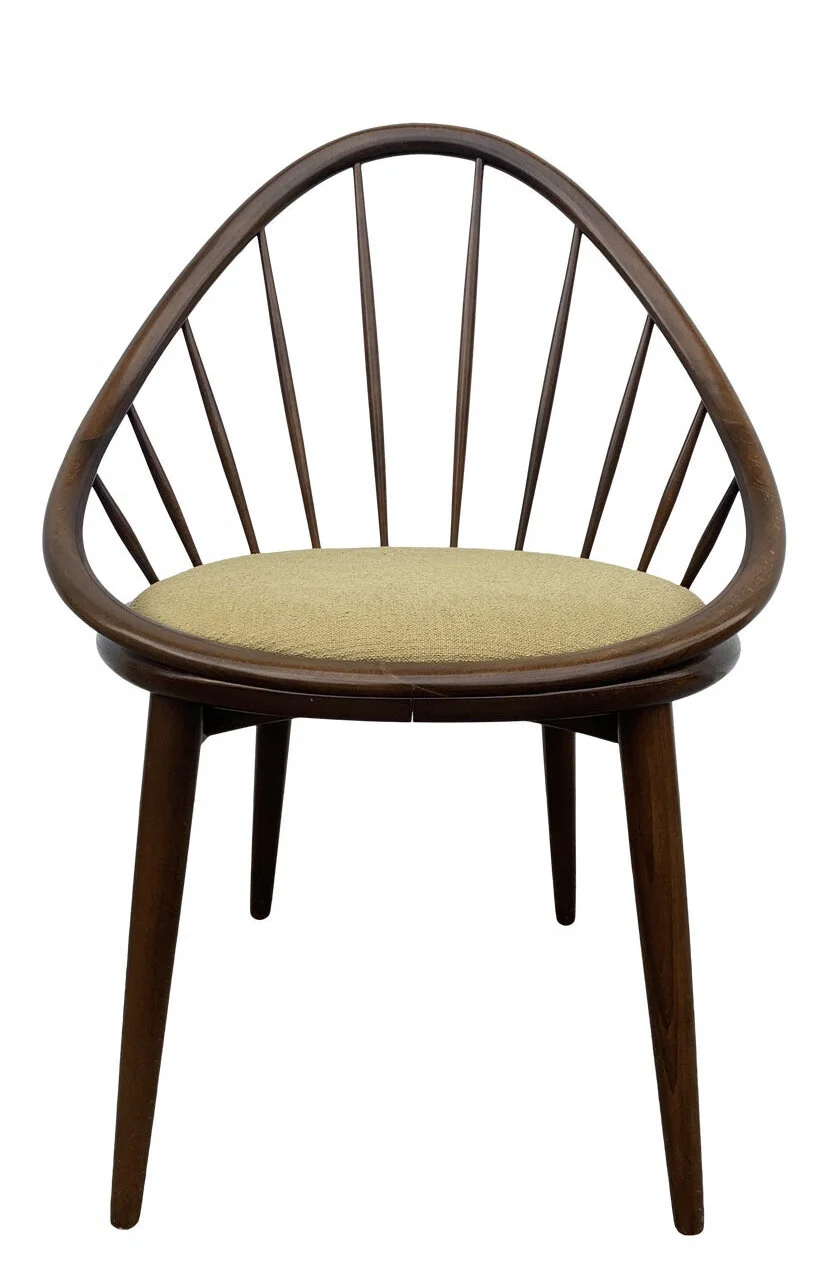 Ib kOfOd Larsen hoop dining height chair.