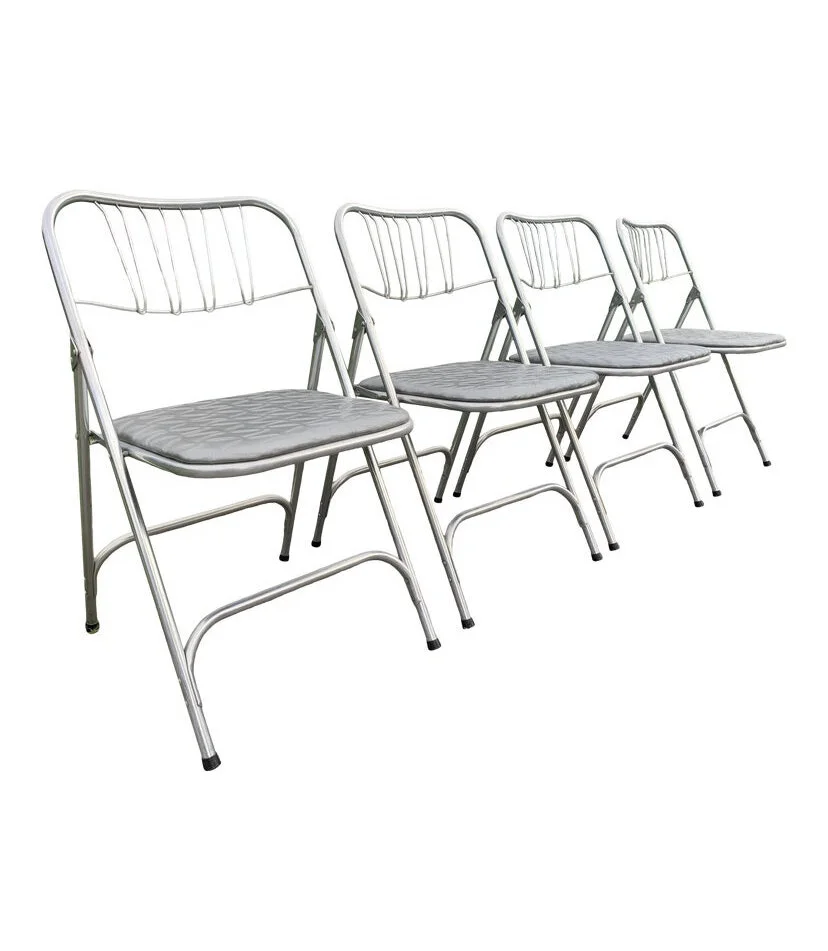 AlUminum folding chaIr set- stellar!  Beautiful condition.