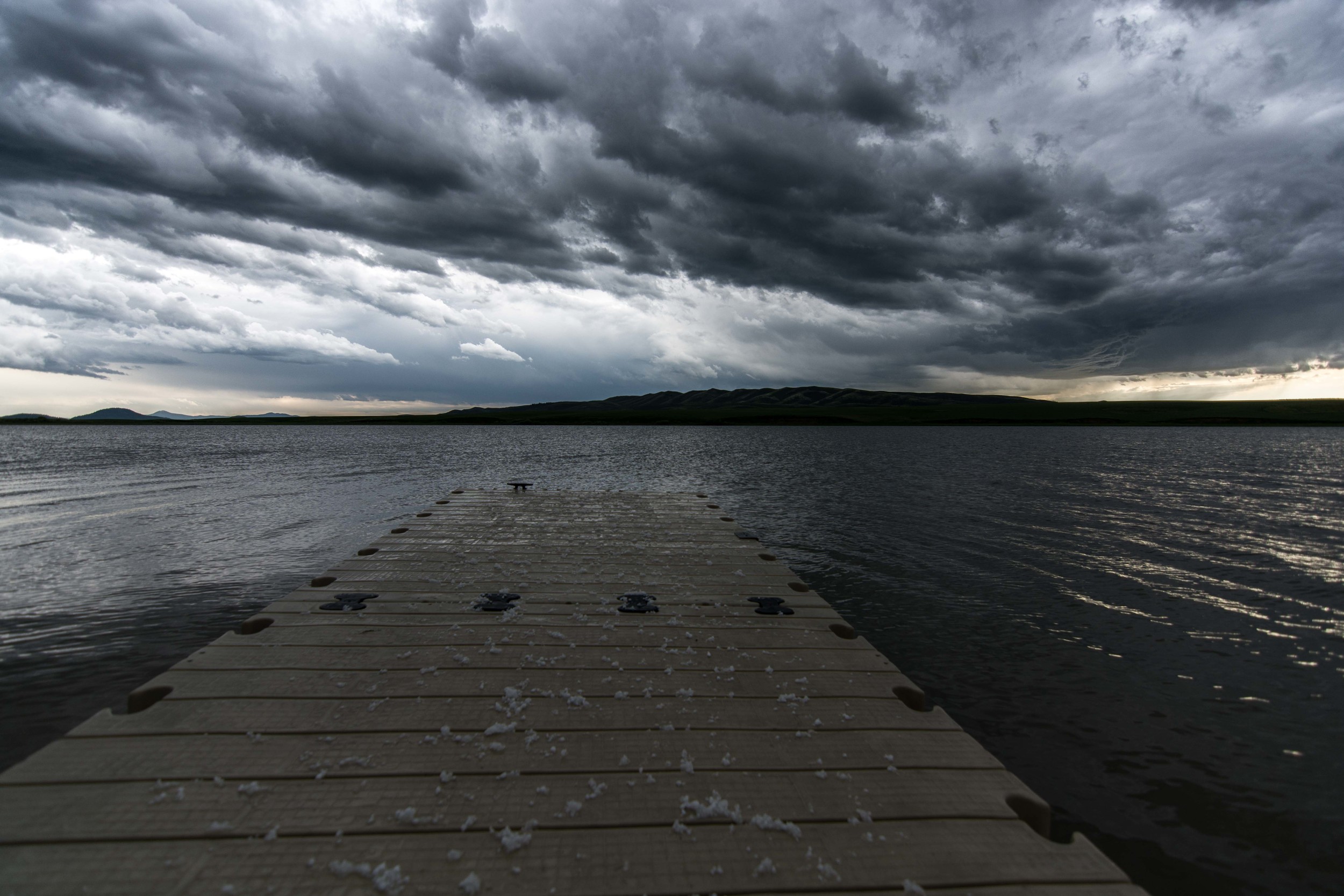 After the Storm in the Blackfoot Reservoir
