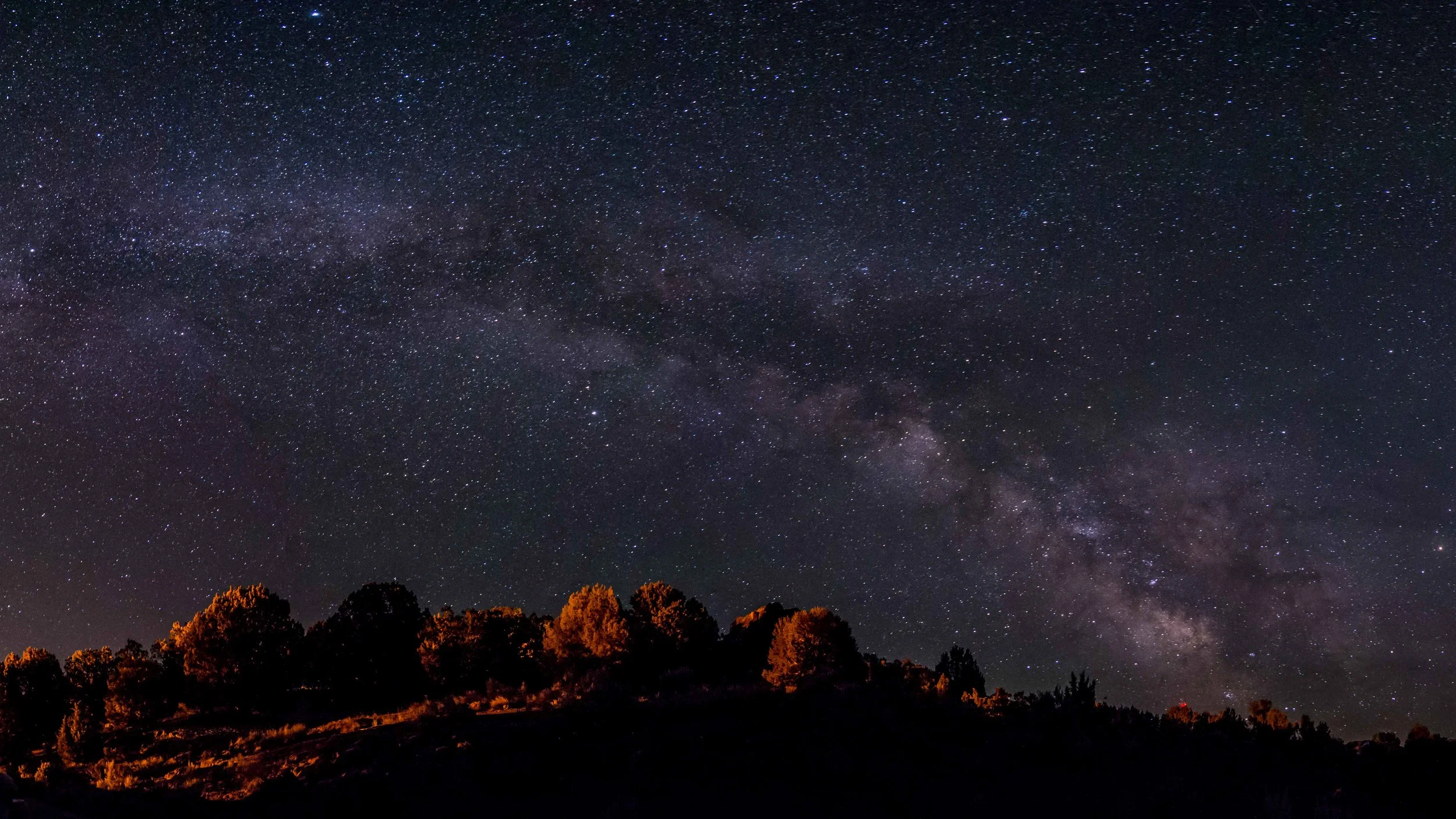 Milky Way over Massacre Rocks