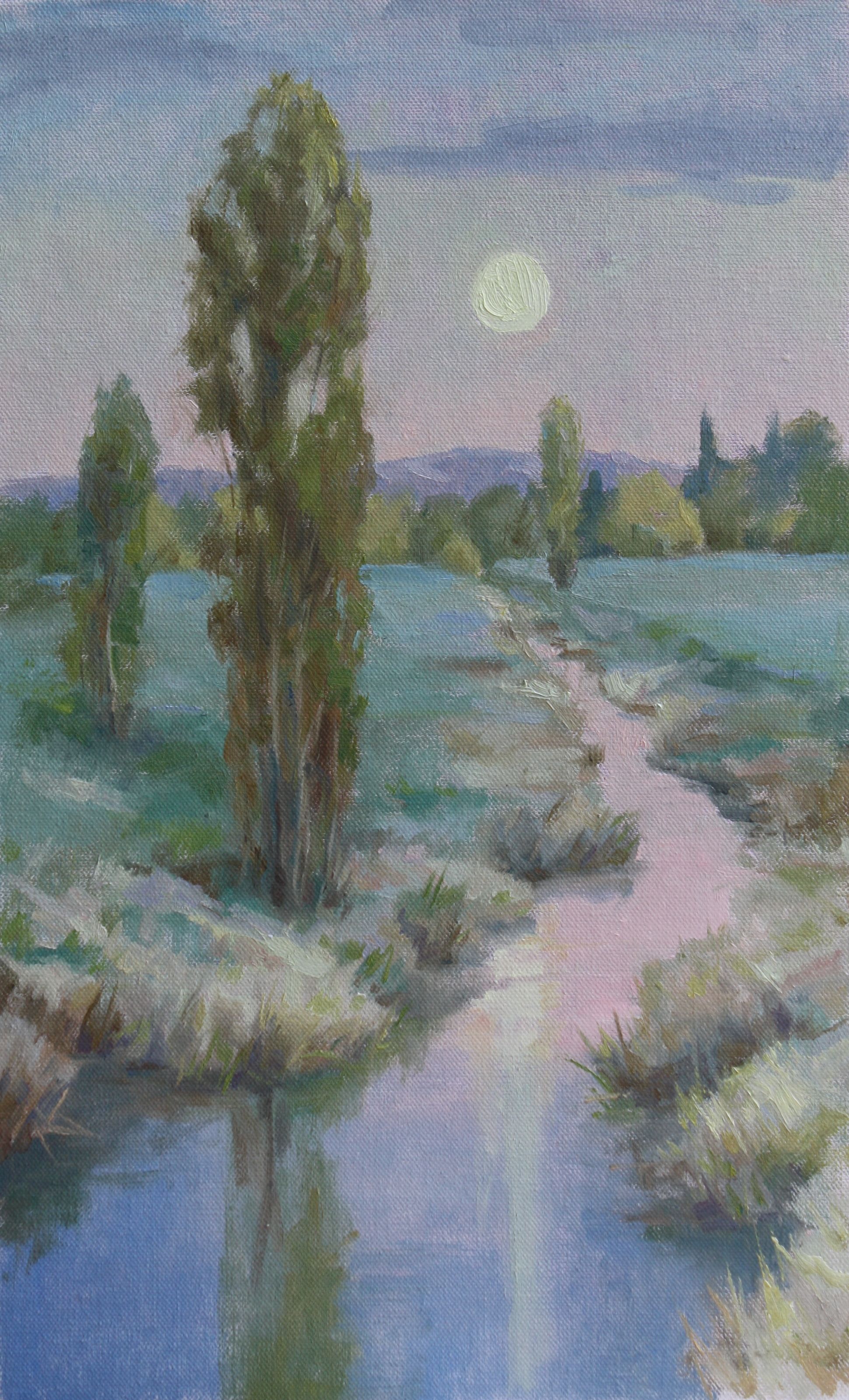 Hamlin Moonrise 11x17.5"