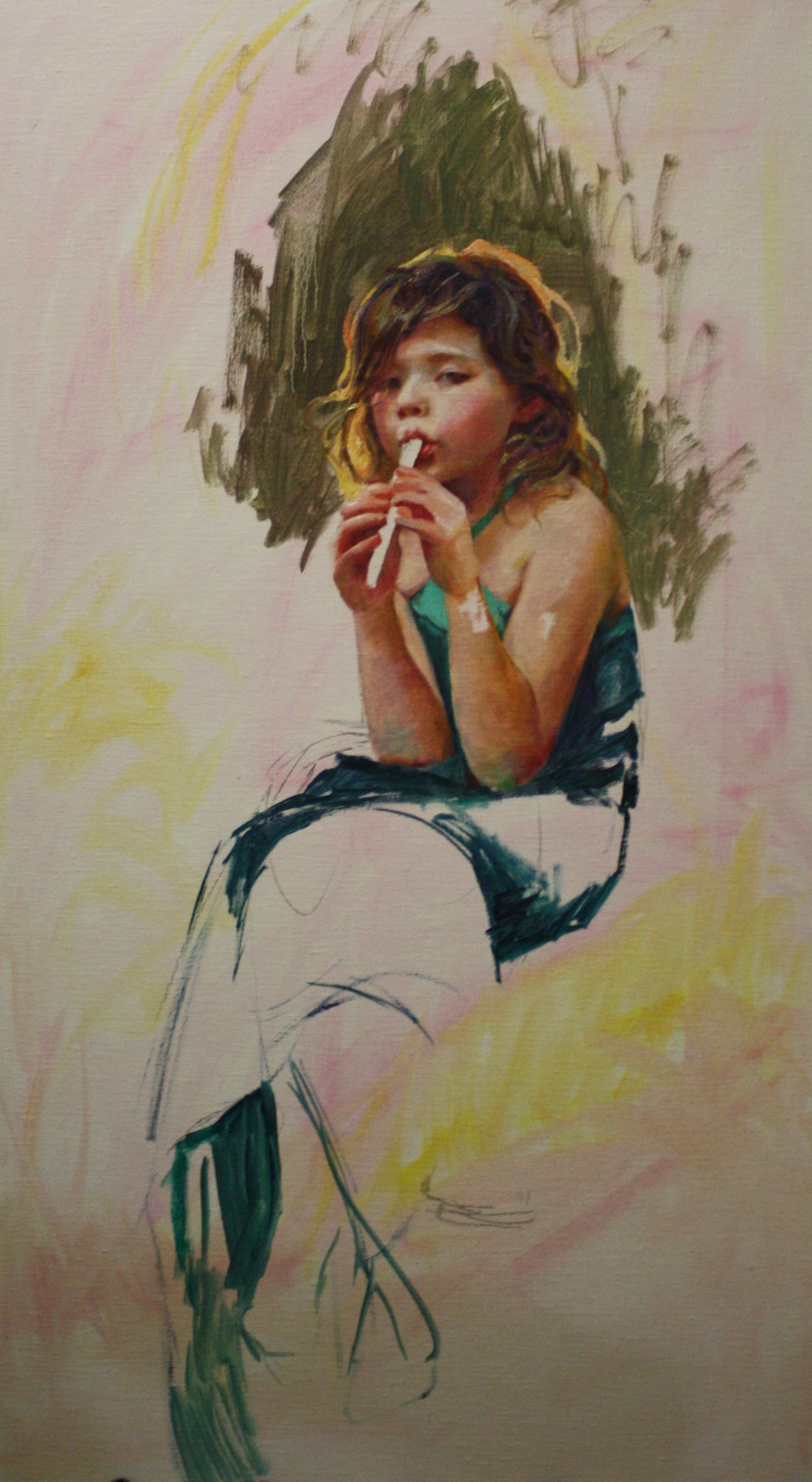 "Welcome Spring" 22x40" In Progress
