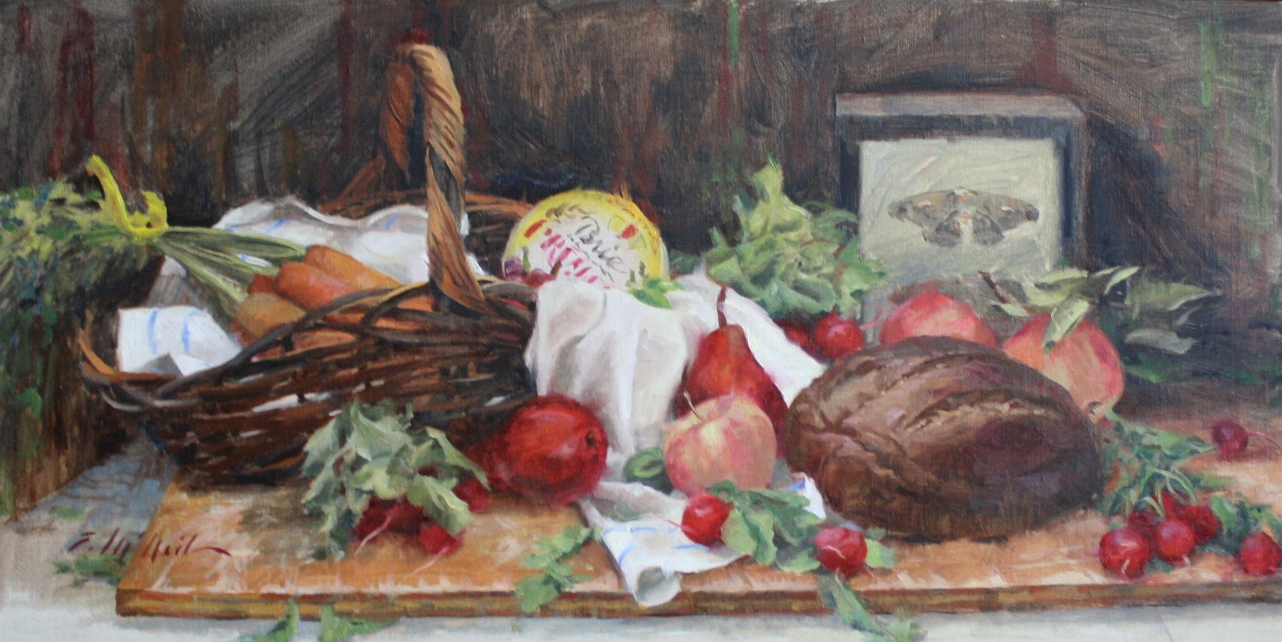 "Autumn Market" 15x30 $1100