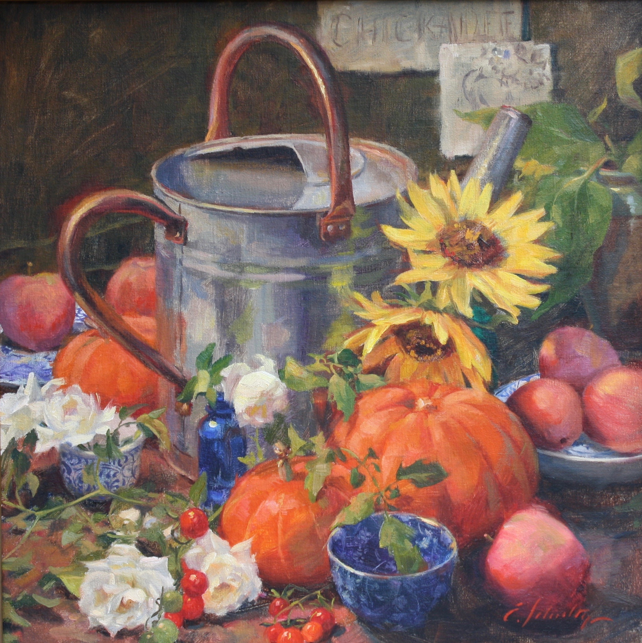 "Autumn Garden" 16x16 $650