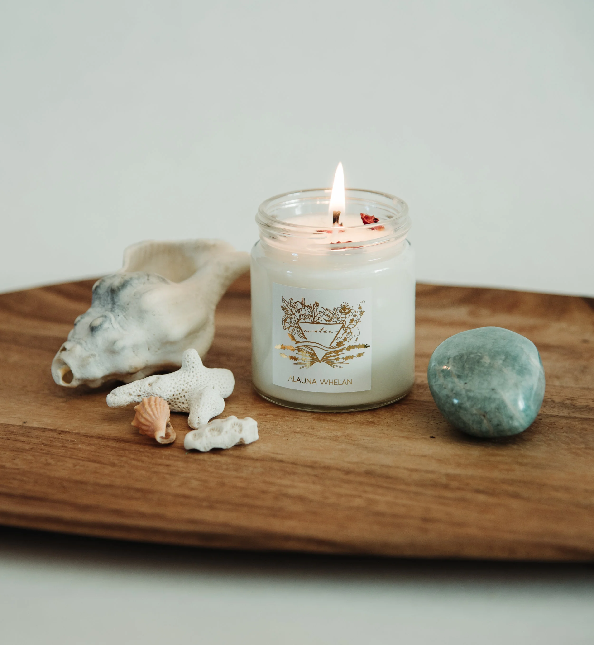 femininity - water element intention candle