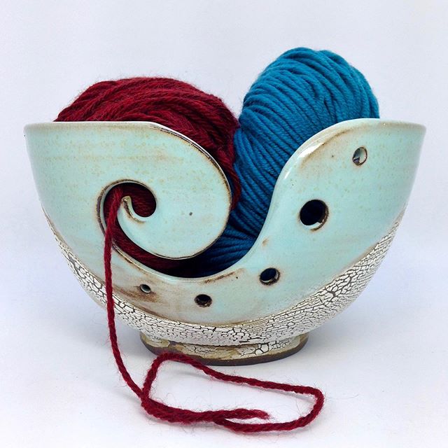 A bunch of new things coming up that I&rsquo;m excited to share! First up is my favorite glaze combo on yarn bowls. Really happy how it came out! Find them in the link in the bio 😄
