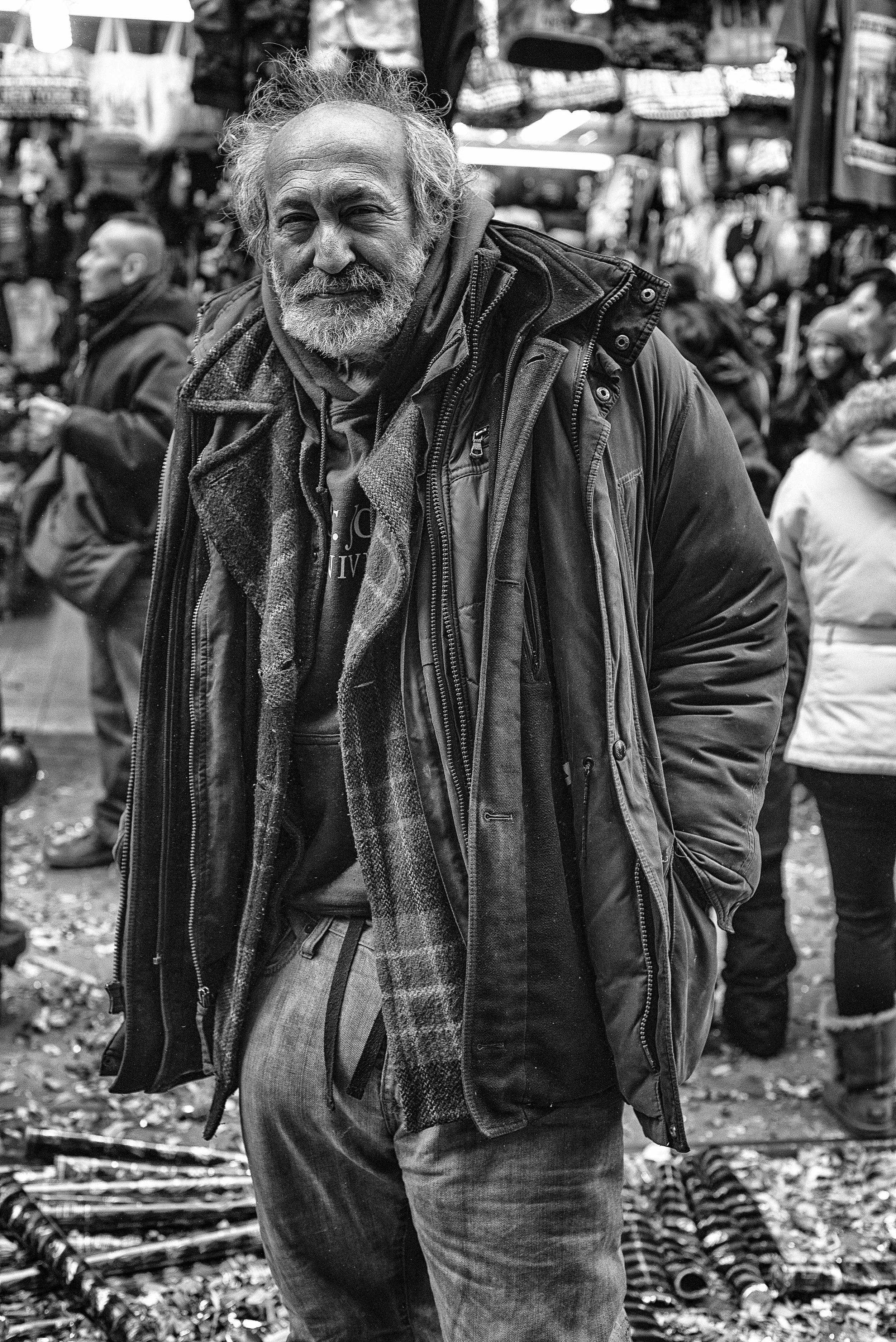 Homeless man at the parade..jpg