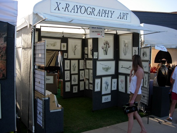 At the art show: The XRayography Booth.