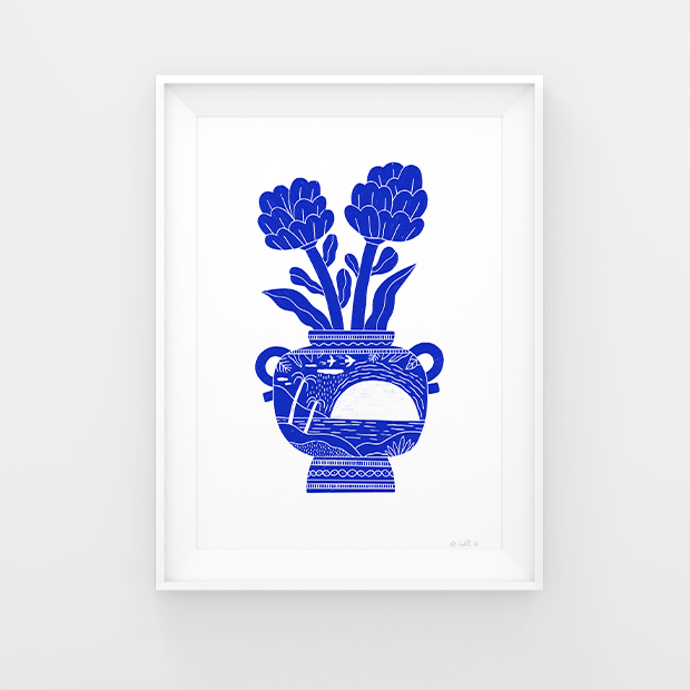 Blue Vase — Mark Conlan Illustration