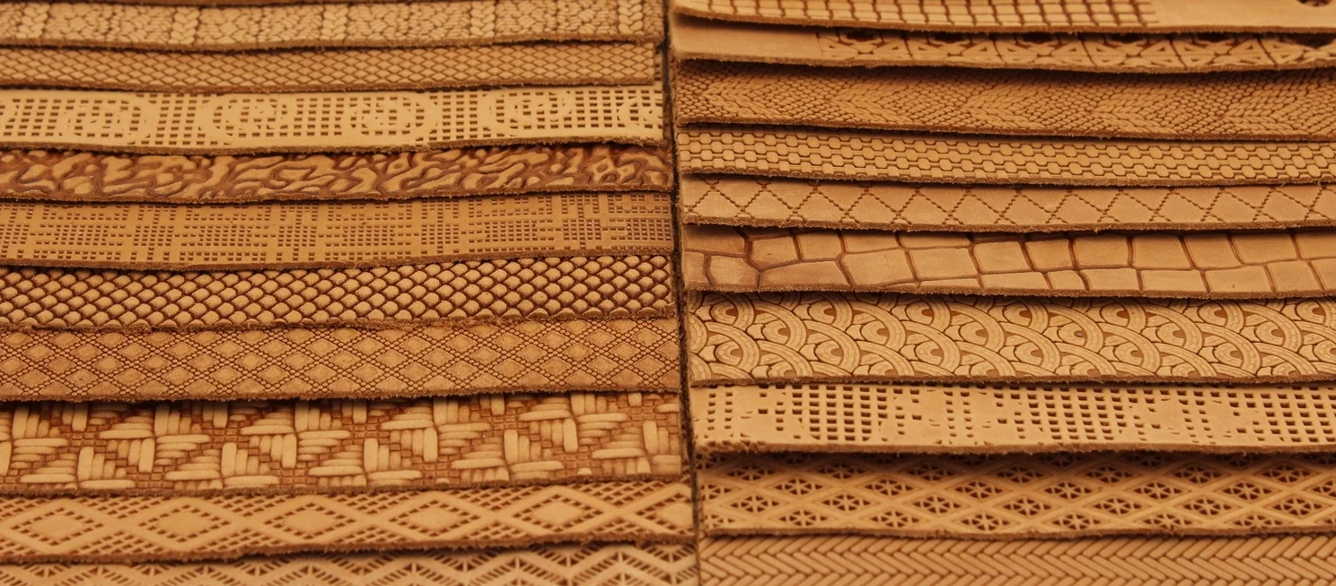 PUNCHED, TEXTURE AND PRINT LEATHER