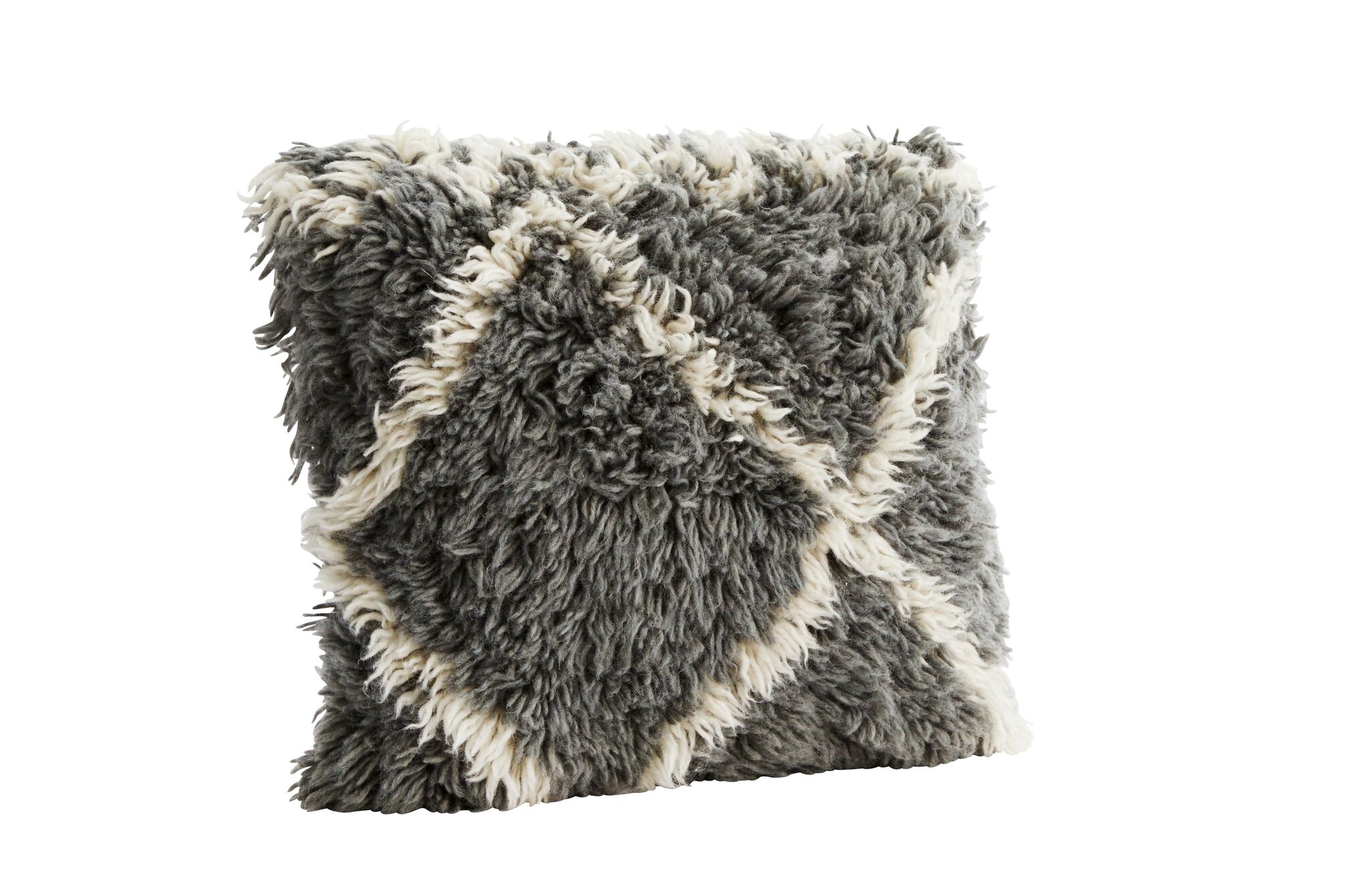 Grey & White Wool Cushion, €60