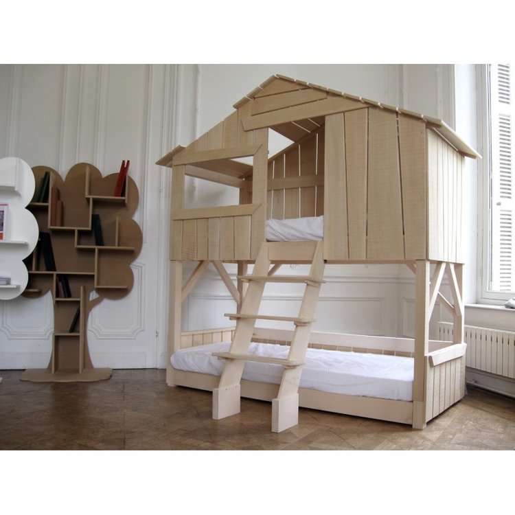 Natural Finish Treehouse Bunk Bed