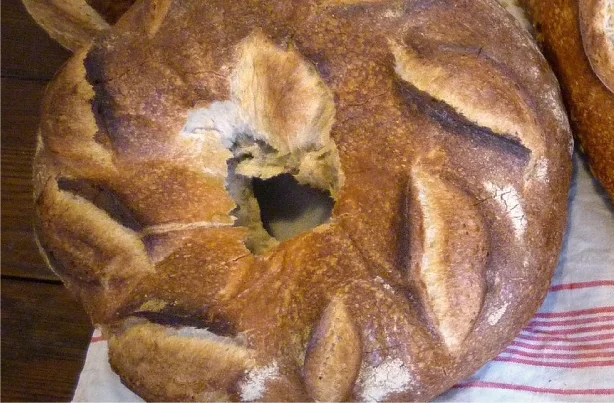 Couronne de pain de ménage