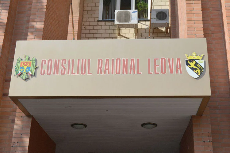 The 'Leova District Council' government building.