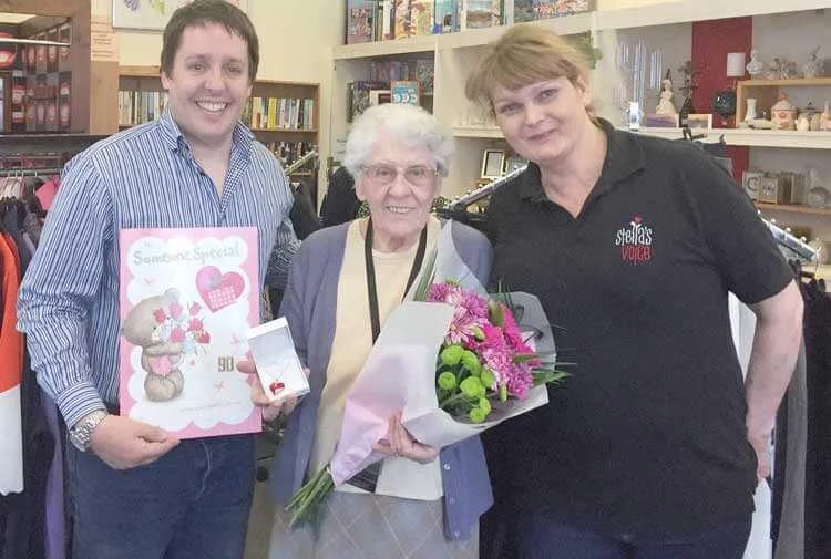 Stella's Voice Volunteer, Daisy Johnston, is 90 Years Old!