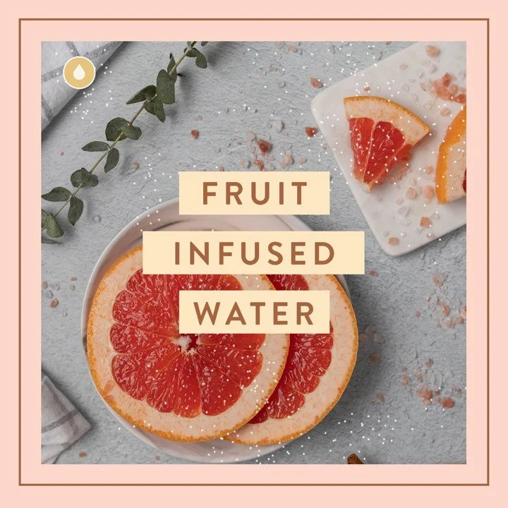 Oil and Fruit Infused Water