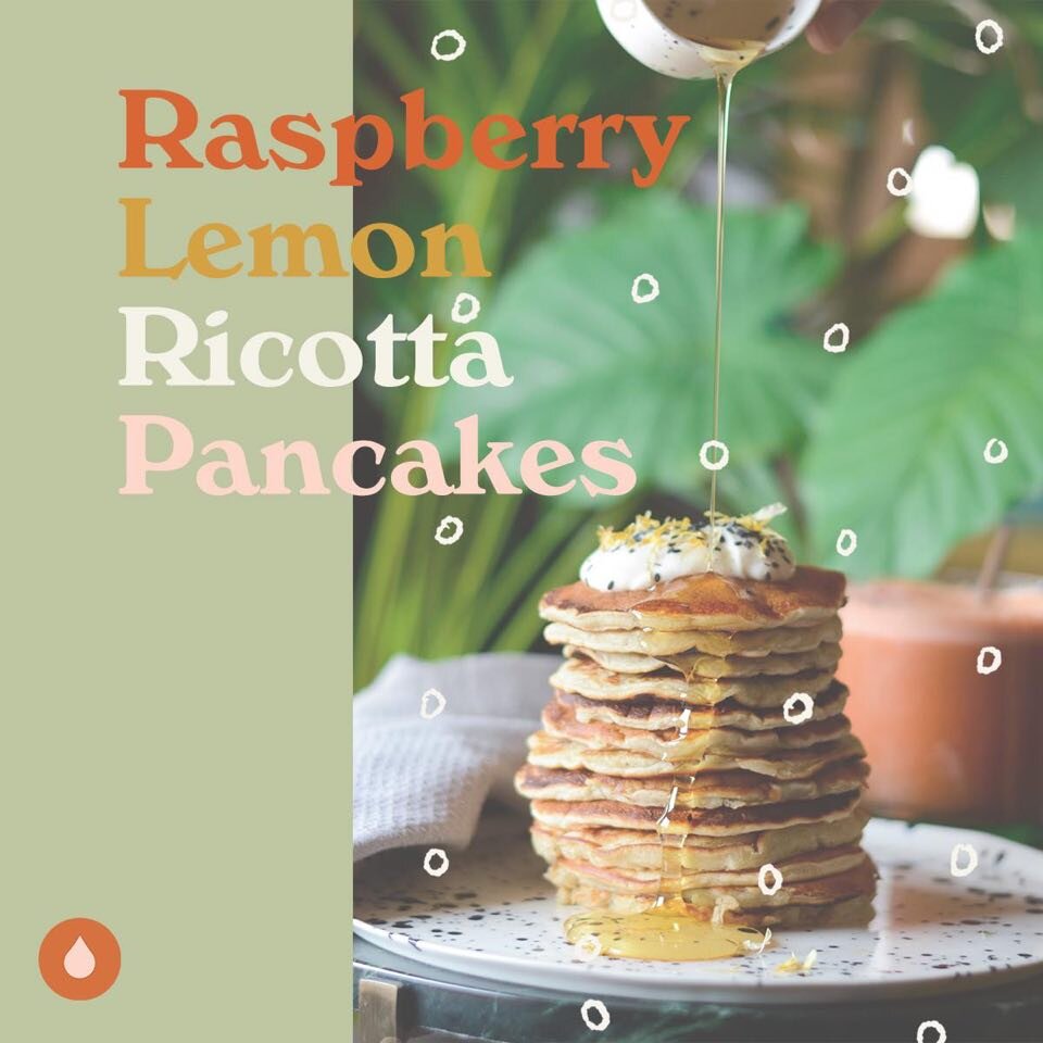 Oil Infused Recipe : Raspberry Lemon Ricotta Pancakes