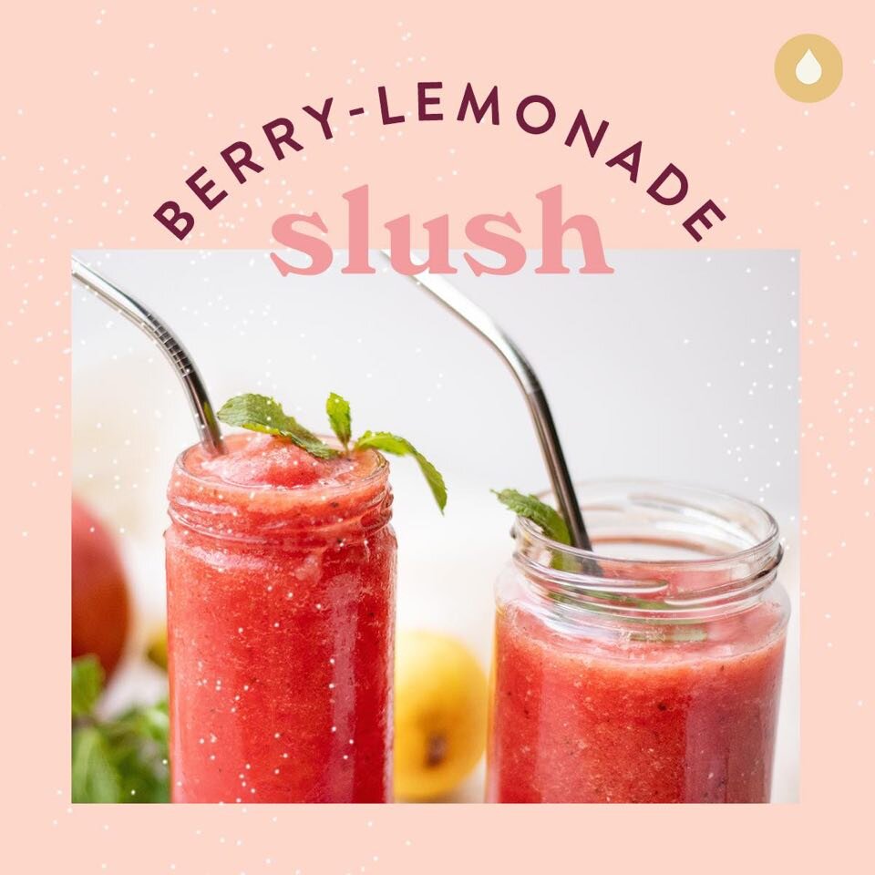 Oil Infused Recipe : Berry Lemonade Slush