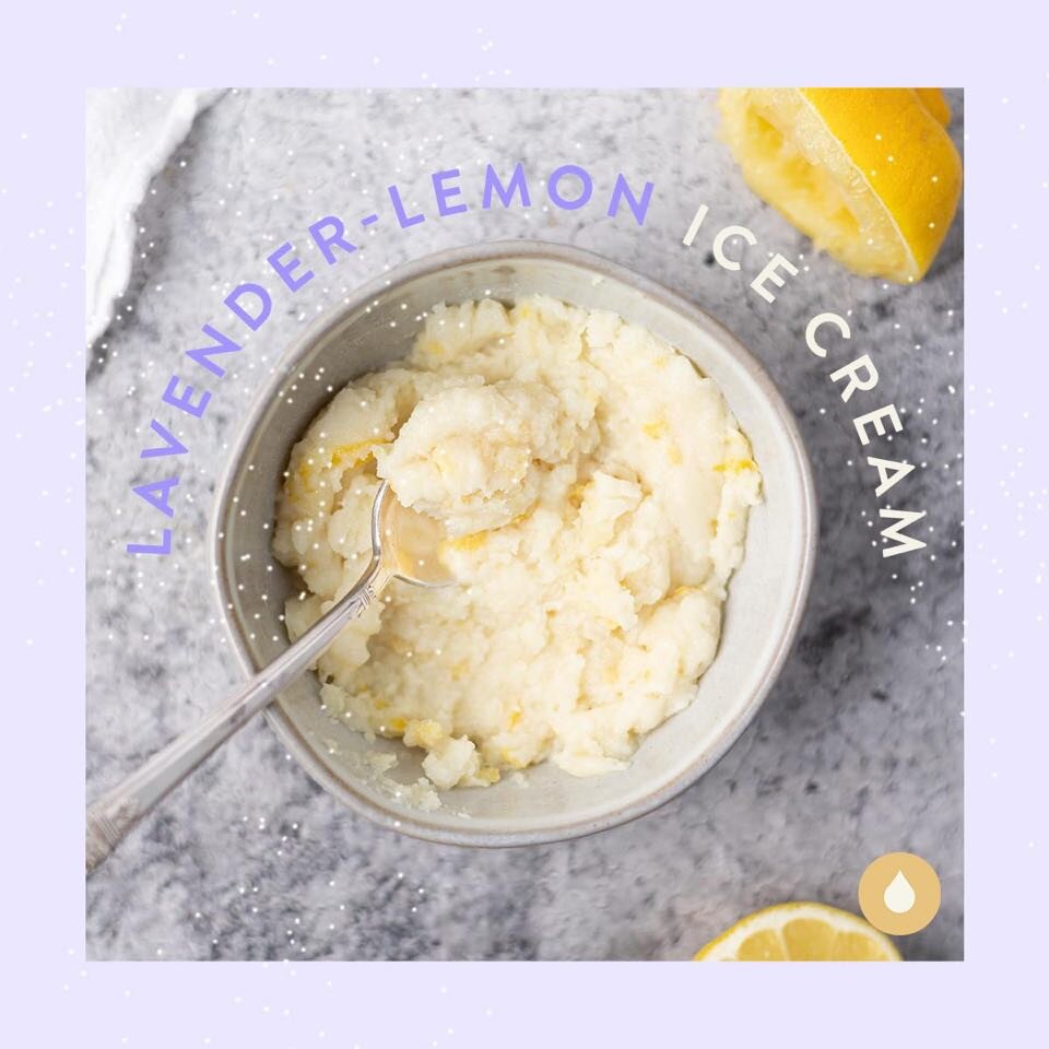 Oil Infused Recipe : Lavender Lemon Ice Cream