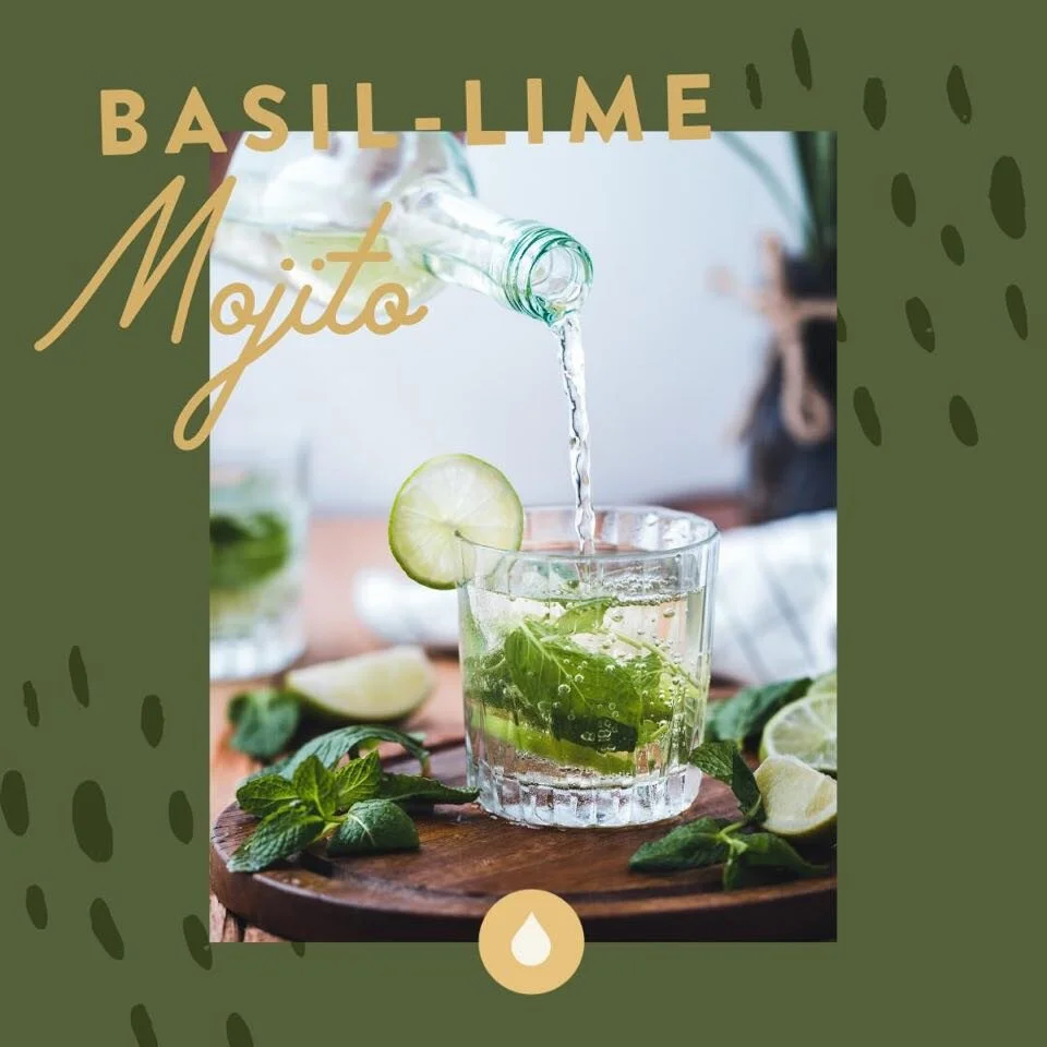 Oil Infused Recipe : Basil-Lime Mojito