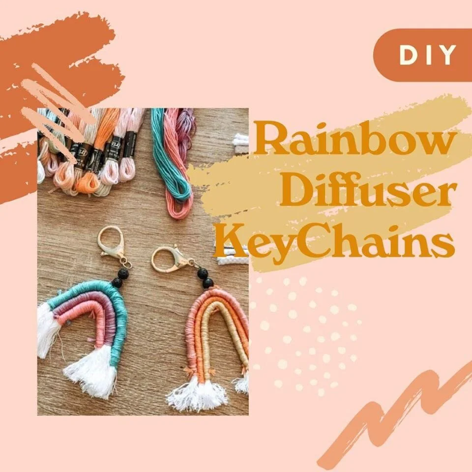 DIY : Rainbow Diffuser Keychain
