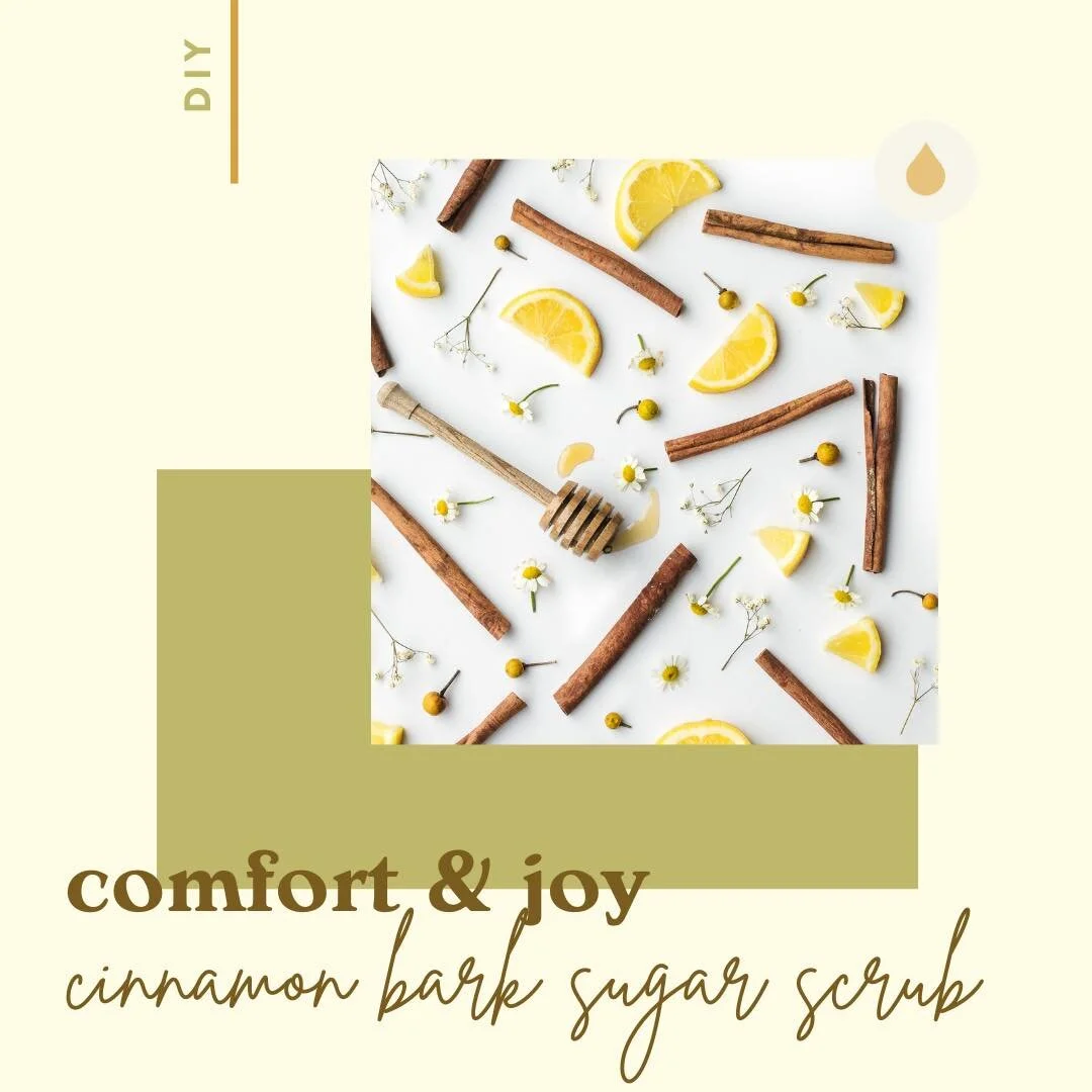 DIY Comfort and Joy Cinnamon Bark Sugar Scrub