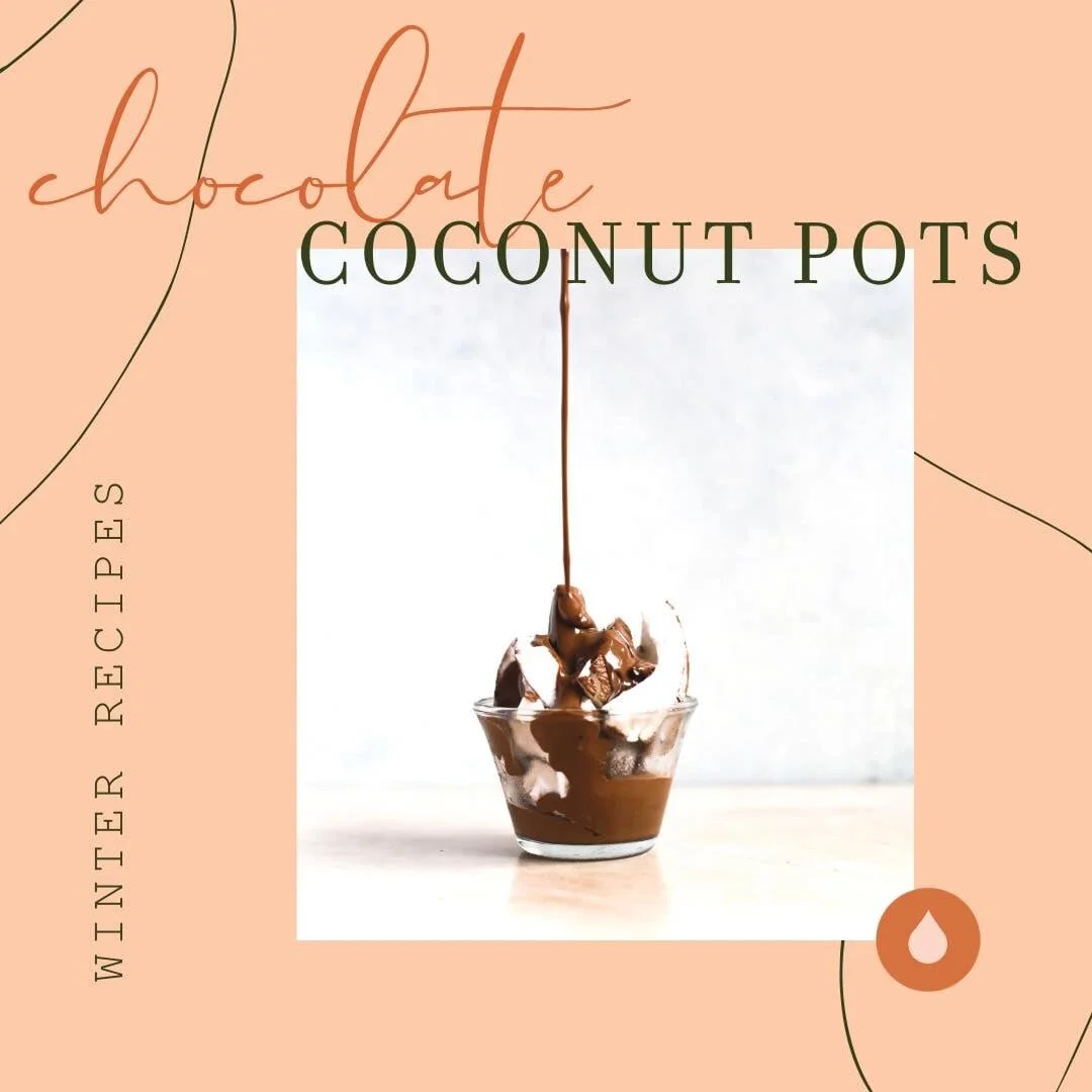 Oil Infused Recipe : Chocolate Coconut Pots