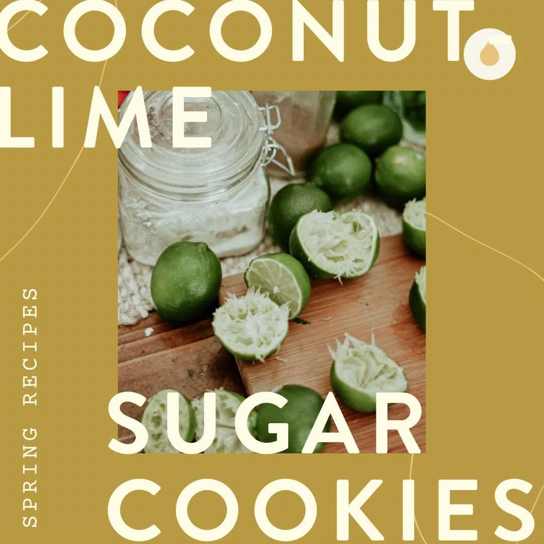 Oil Infused Recipe : Coconut LimeSugar Cookies
