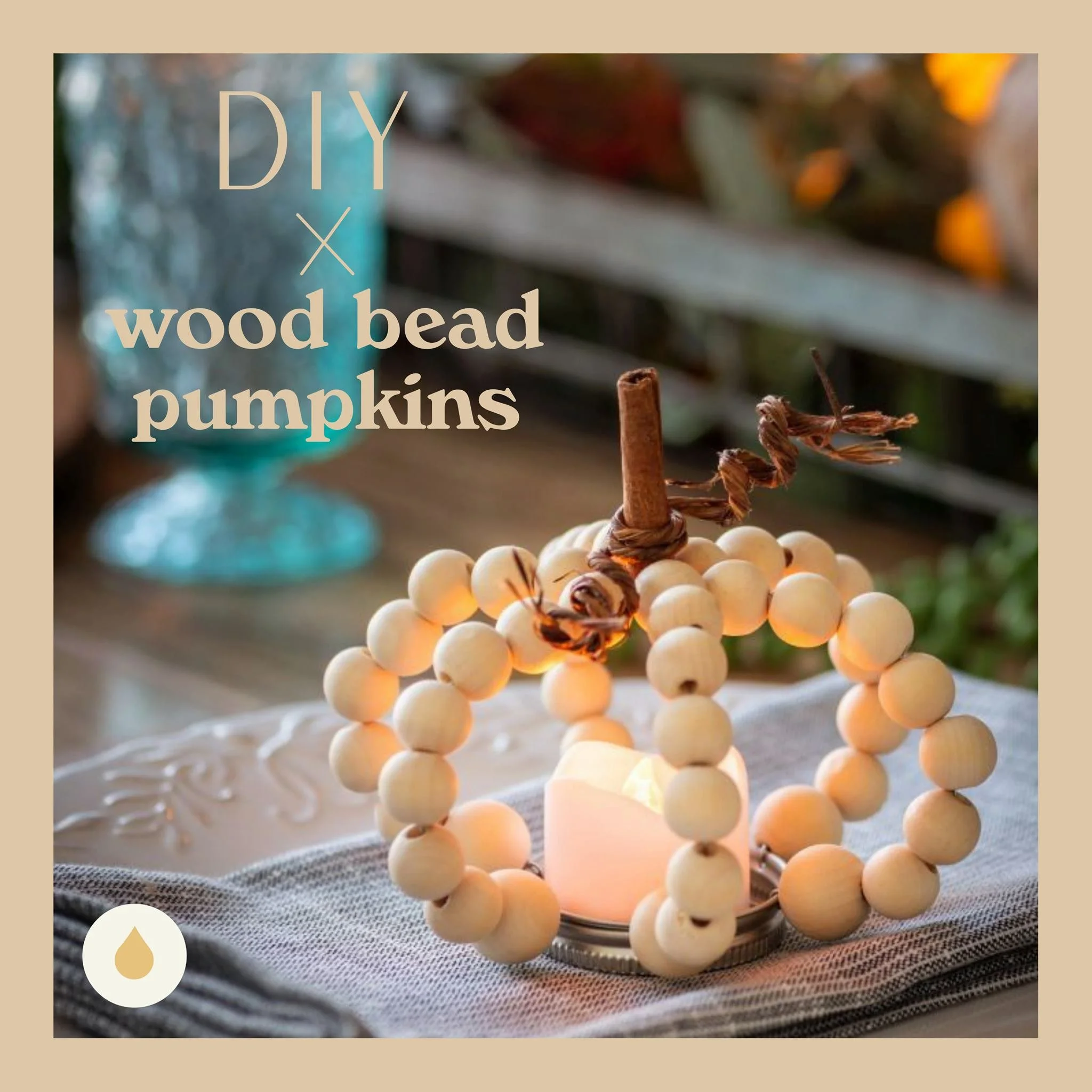 DIY Wood Bead Pumpkins