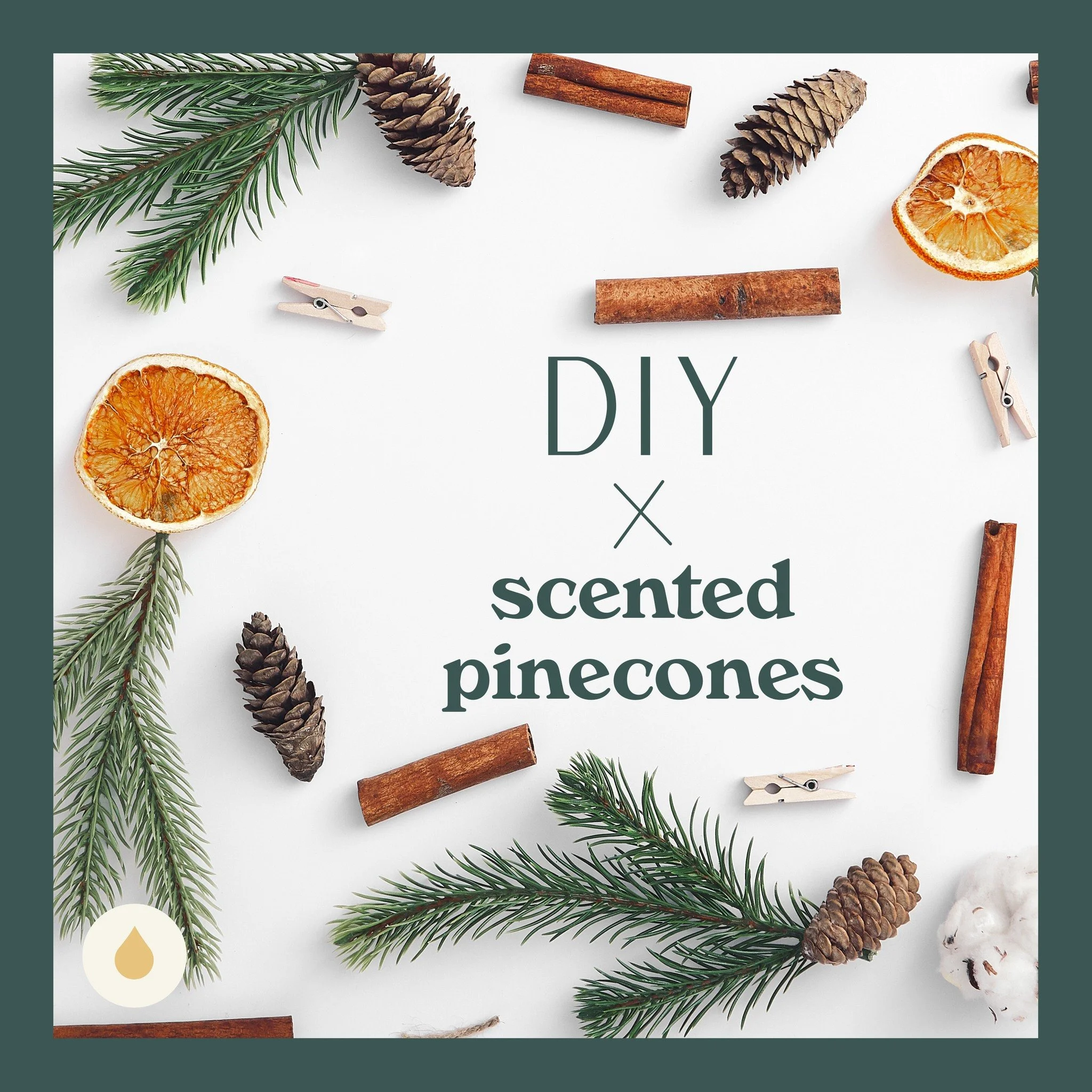 DIY Scented Pinecones