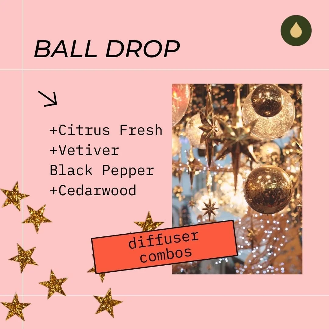 December Diffuser Blends: Ball Drop