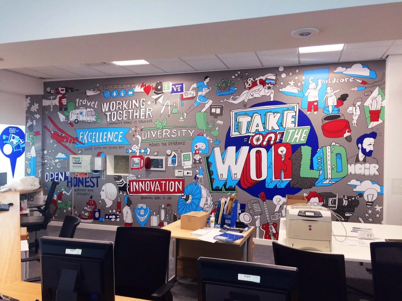 OAKLANDS COLLEGE: WAYFINDING AND ENVIRONMENTAL GRAPHICS