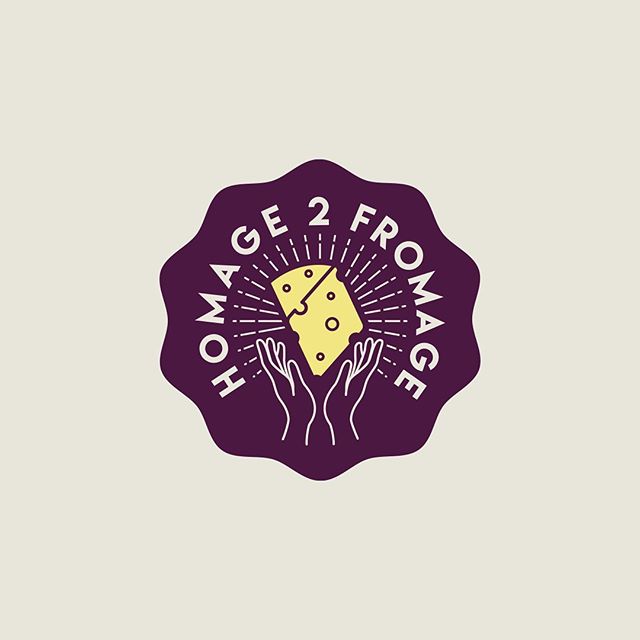 Branding project for Homage2Fromage #design #branding #illustration #zeppocreative #food #cheese #events