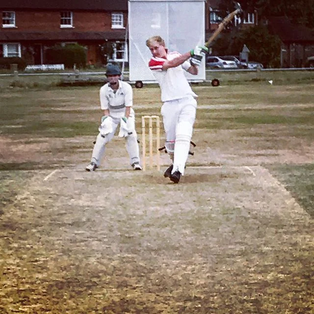 Cousin David playing himself in.