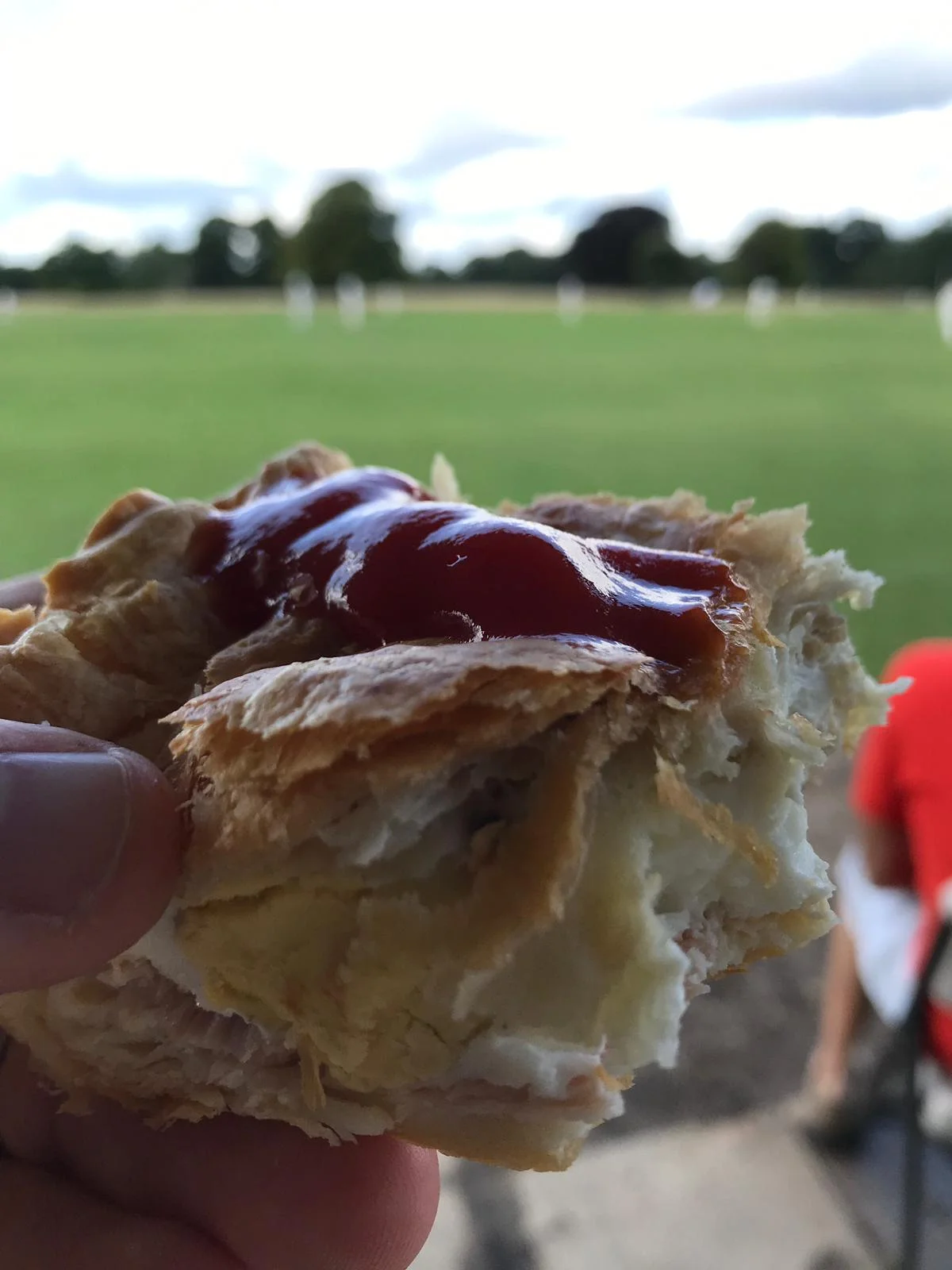 Spectators were treated to an absolutely delicious Bacon and Egg Pie, baked by Caps Patterson