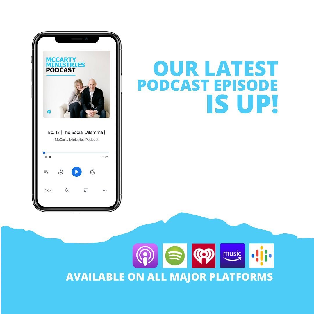 Our latest podcast episode is up! Social media is a key part of our daily lives, but it can have a negative impact. Discover how to be an influencer instead of a follower.

mccartyministries.com/podcast 

#podcast