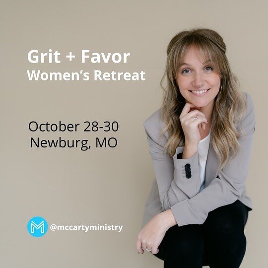 Mia will be traveling to Missouri to minister for the weekend at the Grit + Favor Women&rsquo;s Retreat on October 28th! We would love + appreciate your prayers as we prepare for this event.

@gritandfavor #therewillbejoy #gritandfavor #ministry #tra