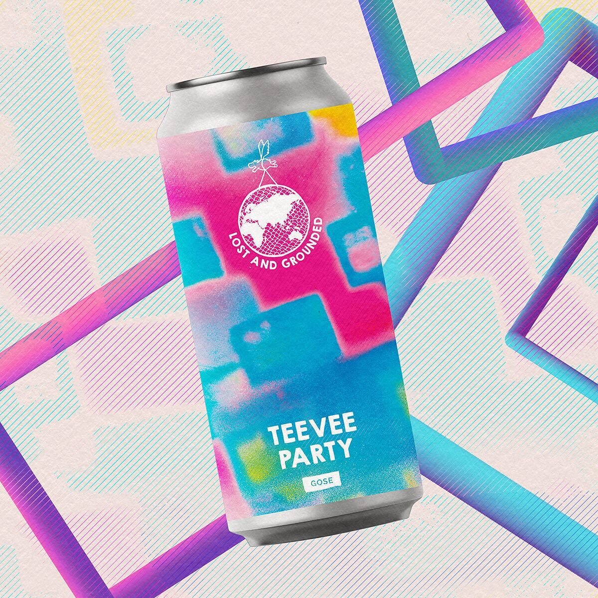 Who&rsquo;s been watching a lot of TV recently then!? TeeVee Party / Gose. 4.8%. Can art for @lostandgroundedbrewers. Not usually a Gose fan but this went down great lounging with a bit of #hbosuccession. Also one of my favourite labels from last yea