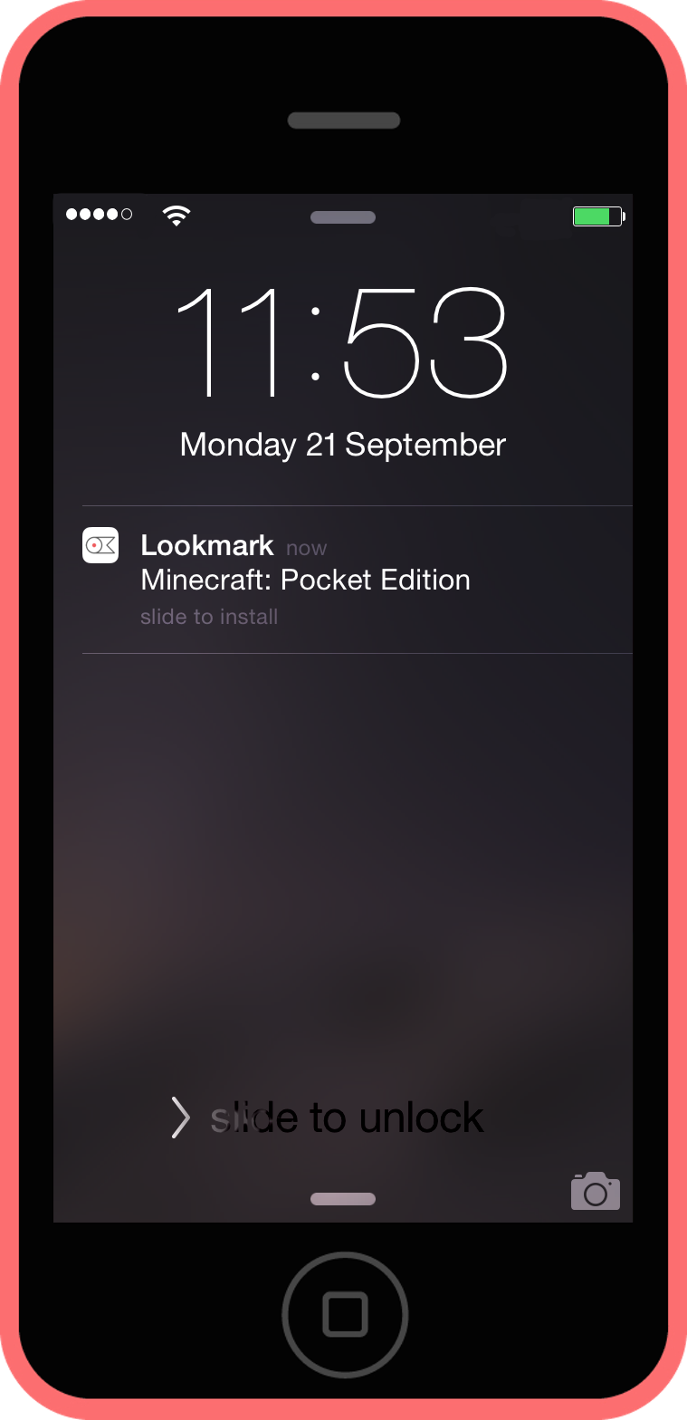SMART NOTIFICATIONS Want to download when WiFi is available? Lookmark will notify you.