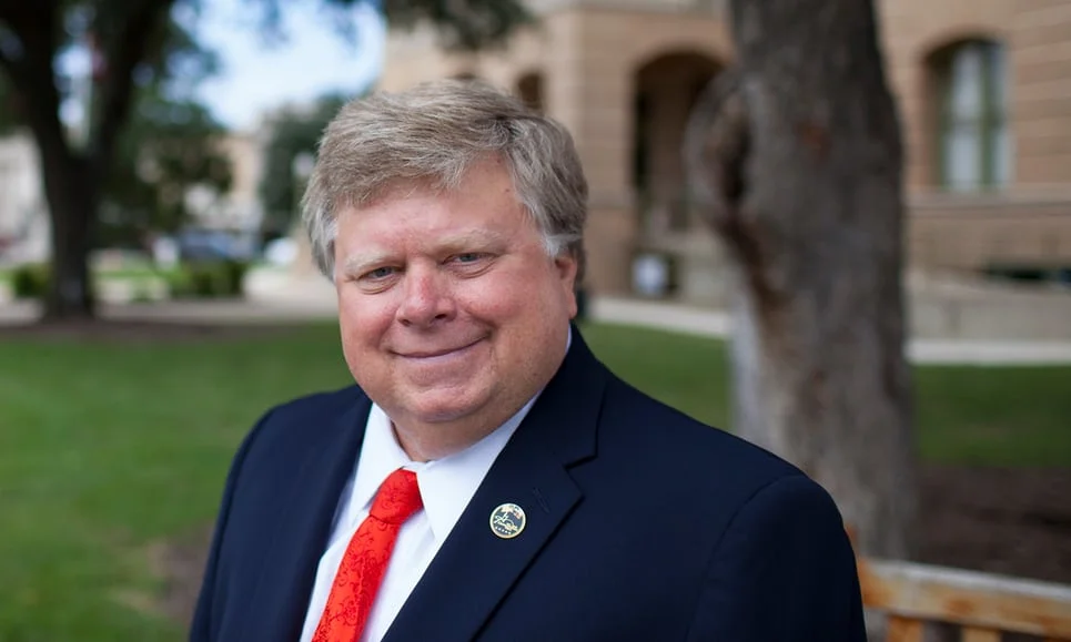 Dale Ross, the mayor of Georgetown, Texas, says the decision to source all the town’s energy from renewable resources was based in cold-eyed pragmatism. Photograph: Katie Hayes Luke for the Guardian