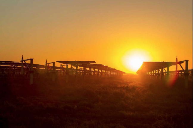 Solar farm in West Texas.