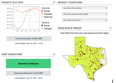 http://www.ercot.com Going Up! The afternoon of the 16th was tight as well, but no emergency