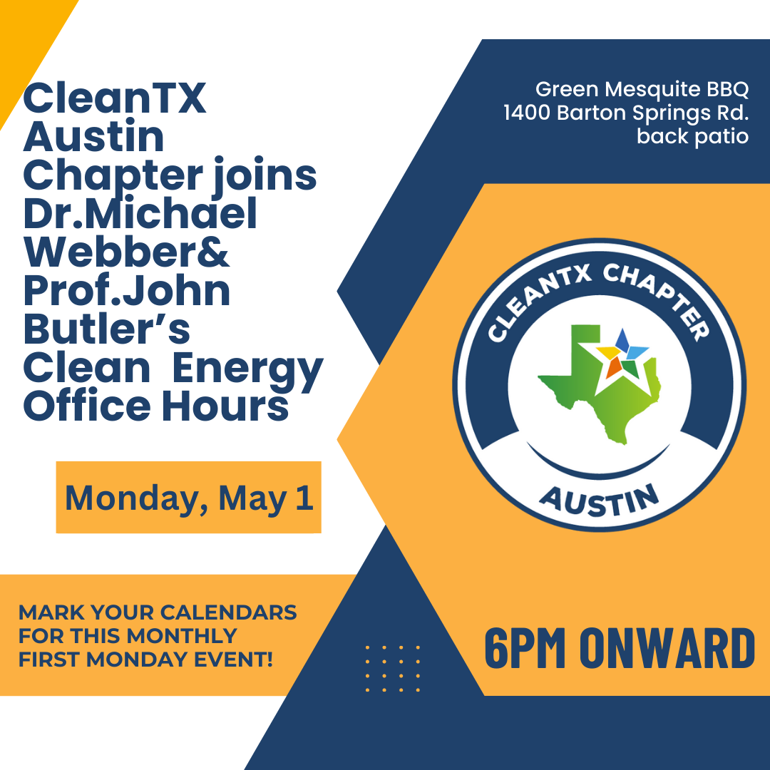 Clean Energy Office Hours (Clean Energy Beers) Collab with Dr. Webber &amp; Prof. Butler