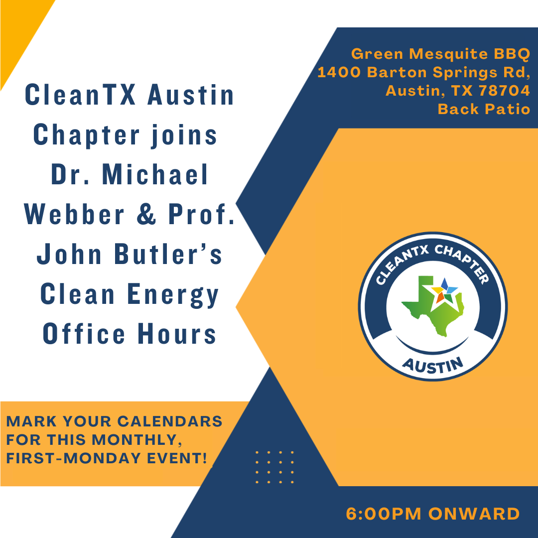 Dr. Michael Webber & Prof. John Butler's Clean Energy Office Hours