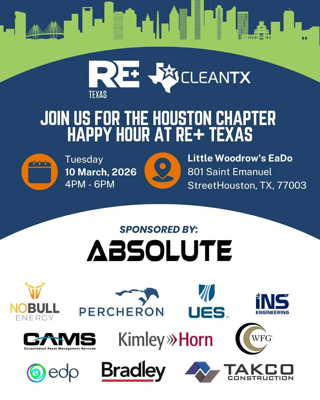 Houston Welcome to Texas RE+ Happy Hour