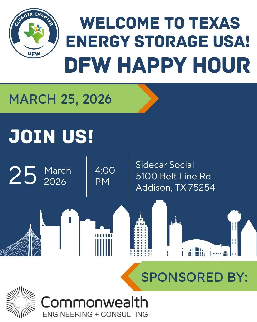 DFW Welcome to TEXAS Energy Storage Happy Hour