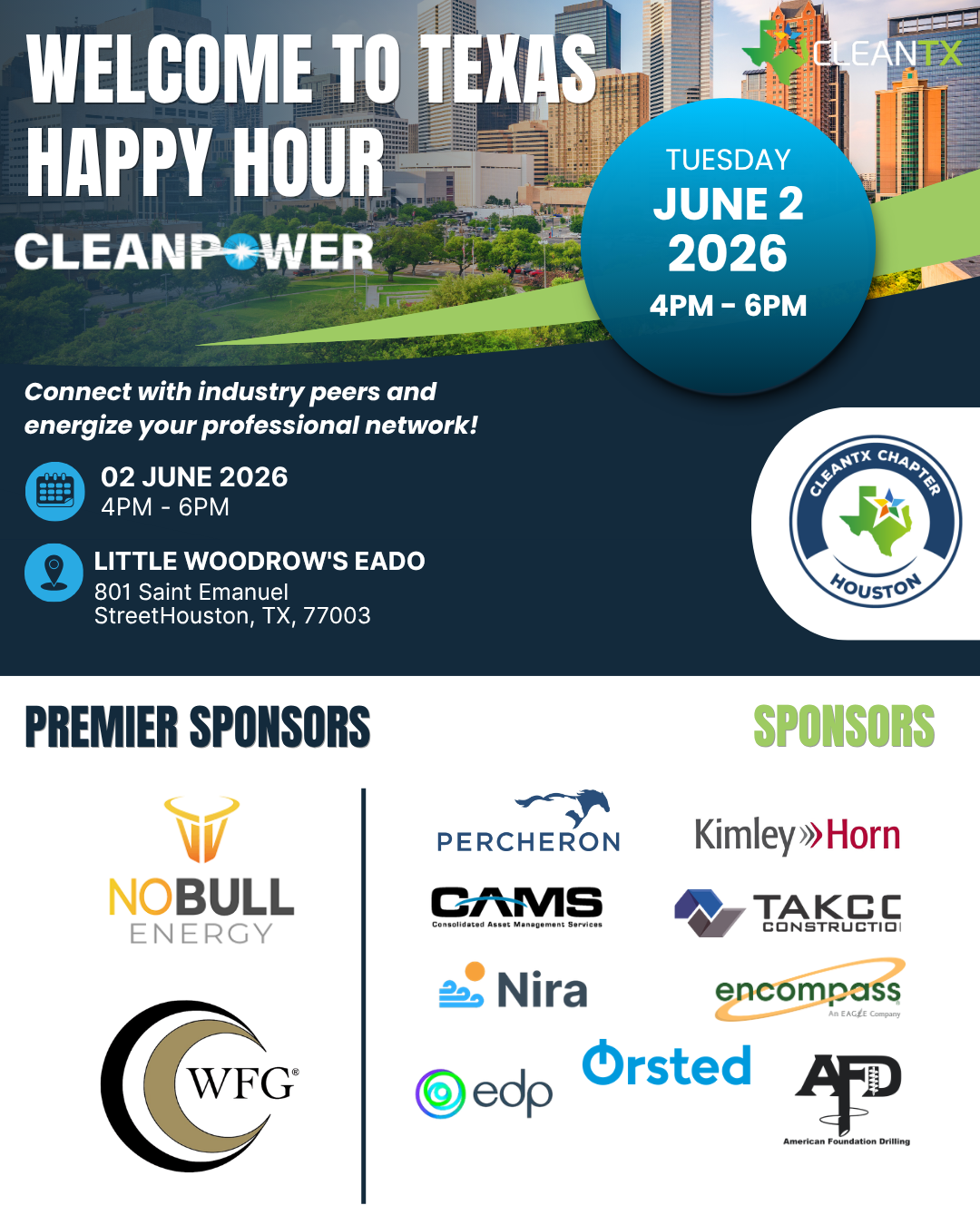 Houston Welcome to Texas CLEANPOWER | ACP Happy Hour
