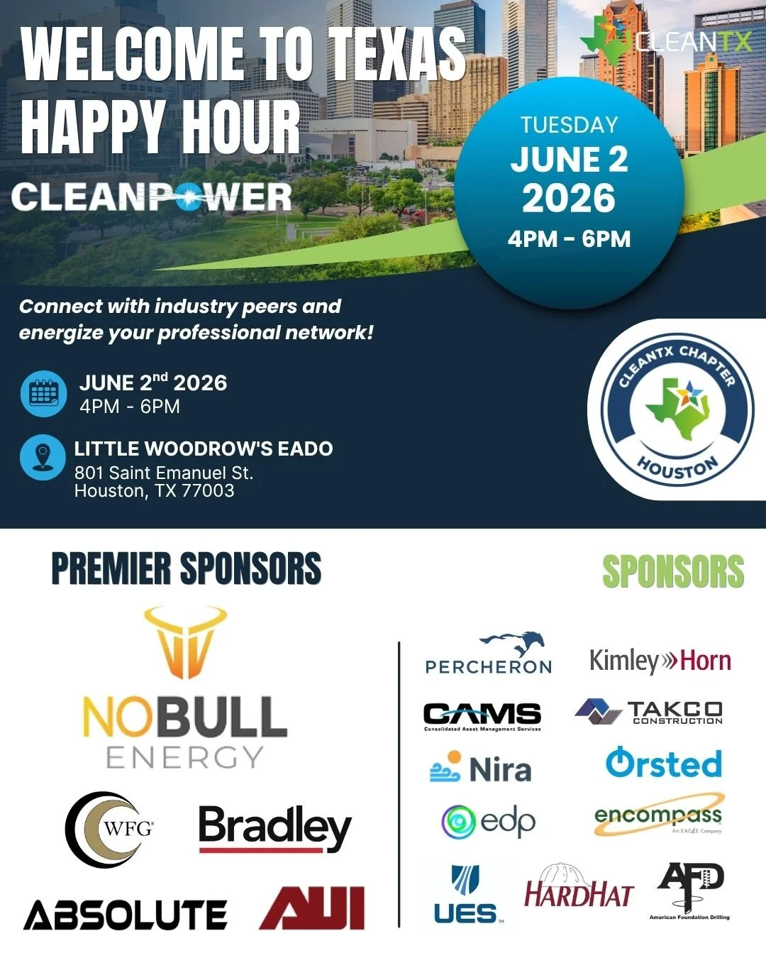 Houston Welcome to Texas CLEANPOWER | ACP Happy Hour