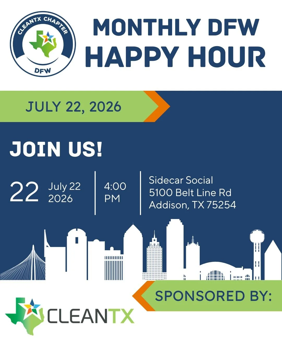 DFW Monthly Happy Hour