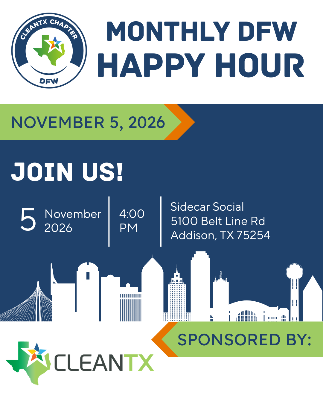 DFW Monthly Happy Hour